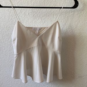 White spaghetti strap top
